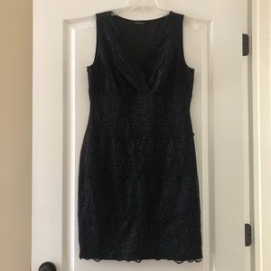 Daisy Fuentes black lace dress